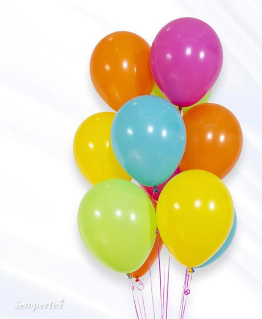 Bouquet 10 globos latex 12"