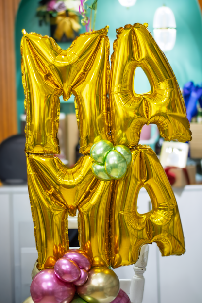 Bouquet de Globos “MAMÁ” en Dorado ✨💛