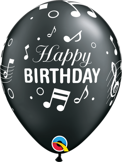 Latex 12" HBD notas musicales