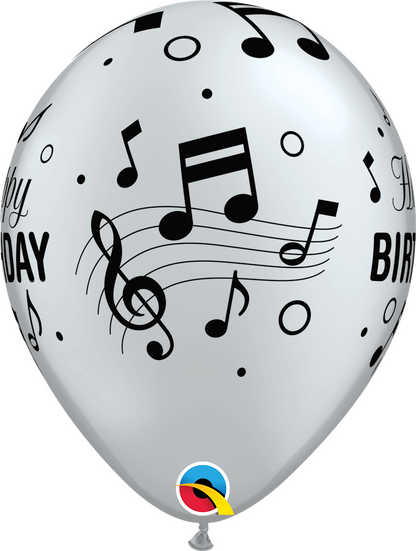 Latex 12" HBD notas musicales