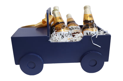 Carro Grande en Madera con Cervezas Modelo