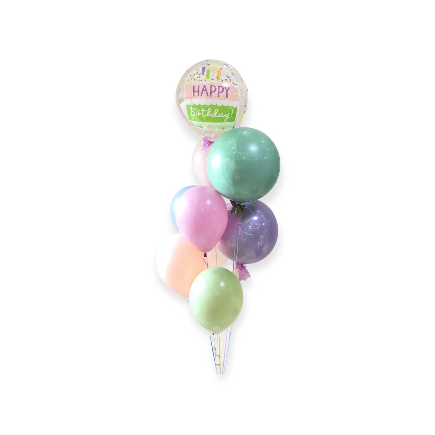 Arreglo colores pasteles burbuja + orbz