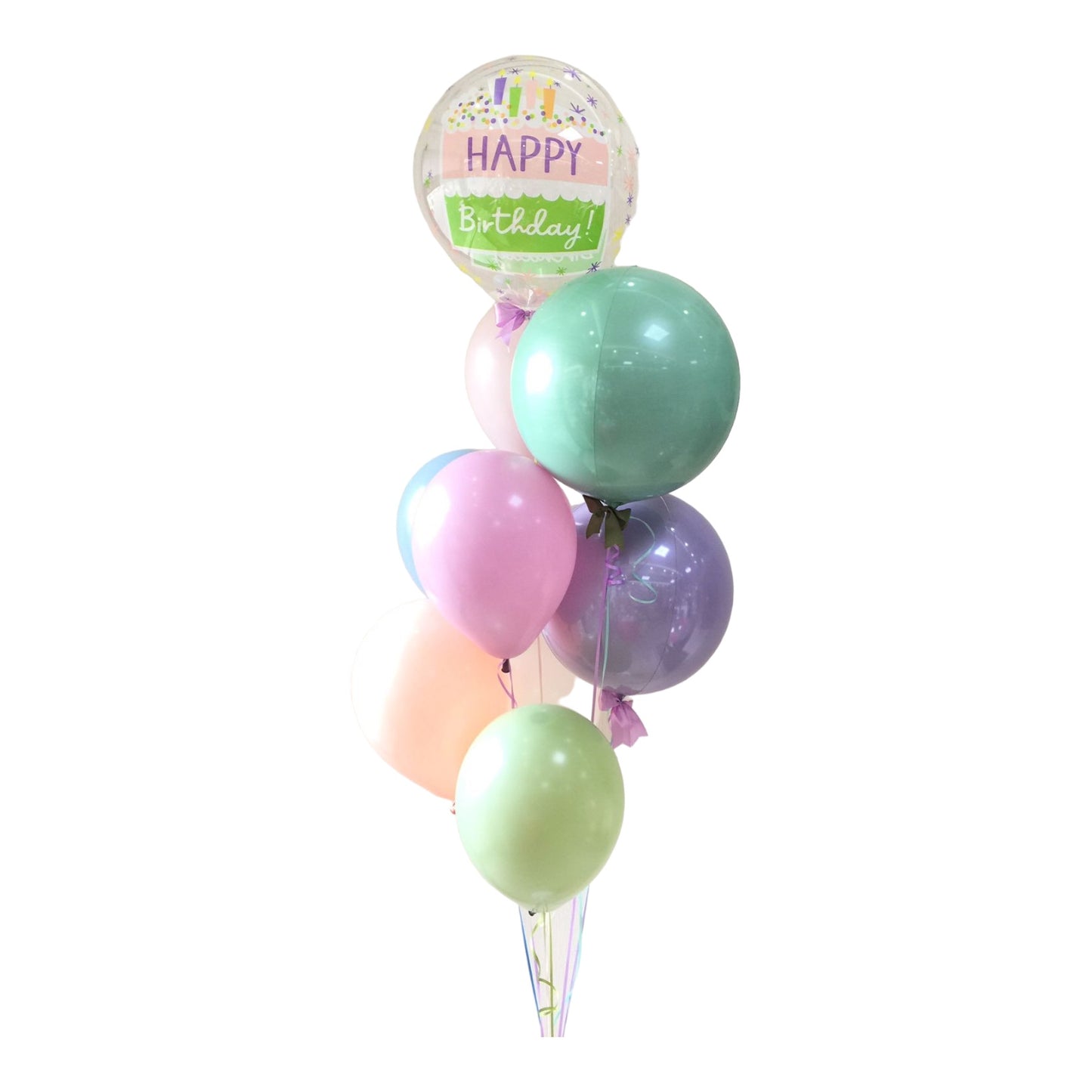 Arreglo colores pasteles burbuja + orbz