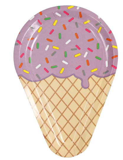 Platos Helado Barquilla