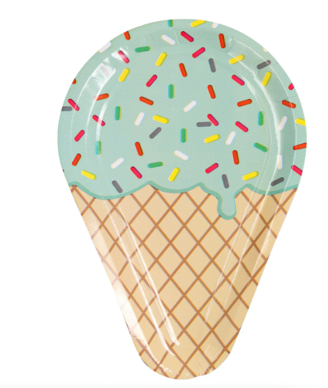 Platos Helado Barquilla