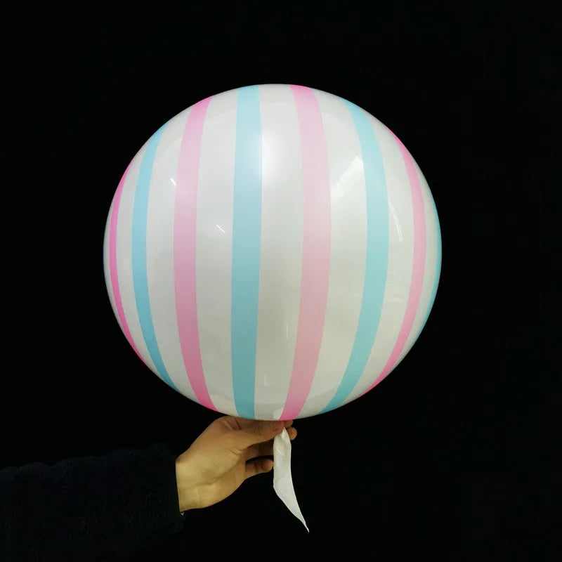 BURBUJA PINK BLUE STRIPES (18")