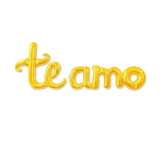 Letrero te Amo Dorado