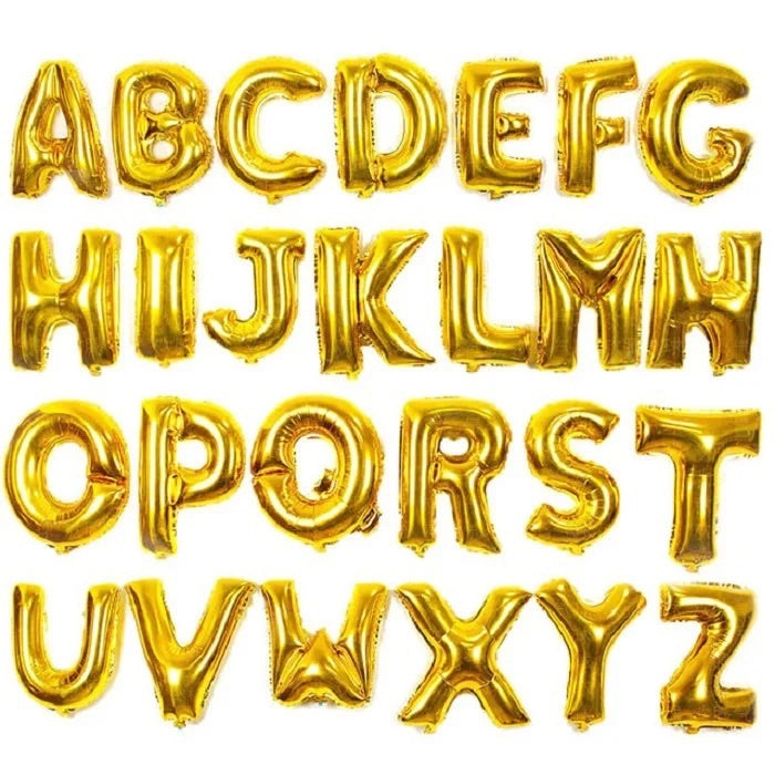 Letras 16" doradas