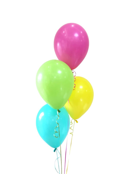 4 globos latex 12"