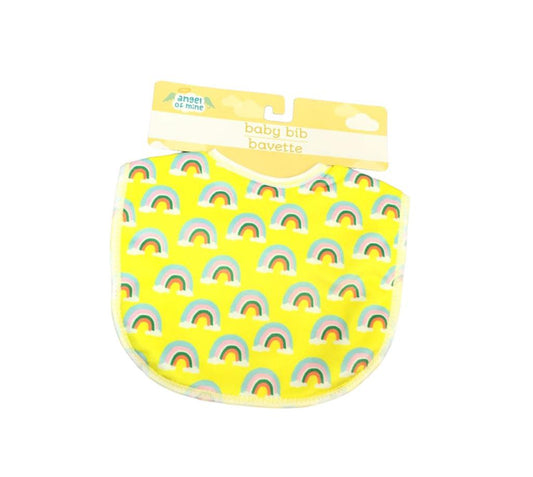 Babero Amarillo con diseño de Arcoiris