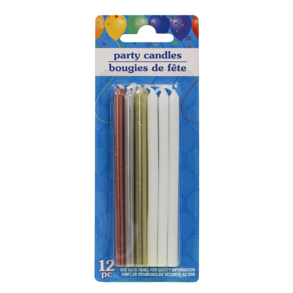 Velas blancas con detalles
