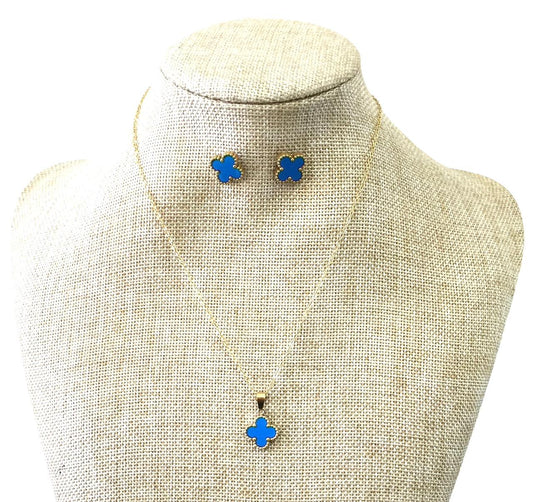 Set Aretes y cadena acero inoxidable