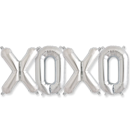 Letrero 16" XOXO plateado
