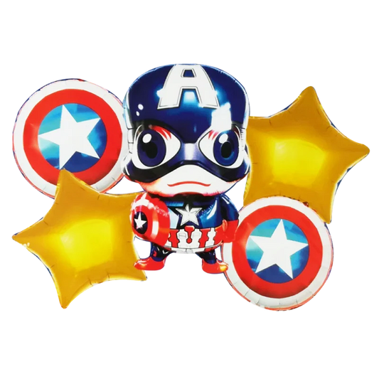 SET CAPITAN AMÉRICA (5 PIEZAS) (Copia)