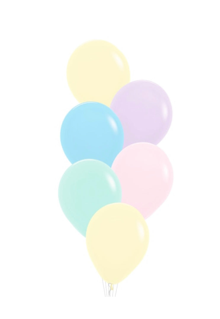 Bouquet pastel latex 12"