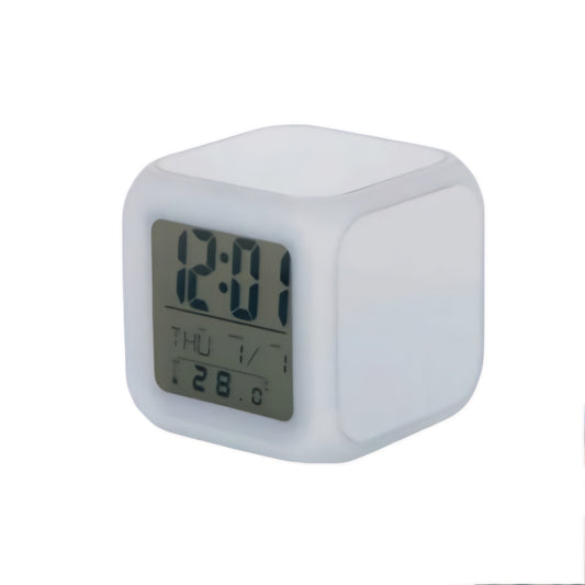RELOJ DESPERTADOR CON LUZ SUBLIMACIÓN