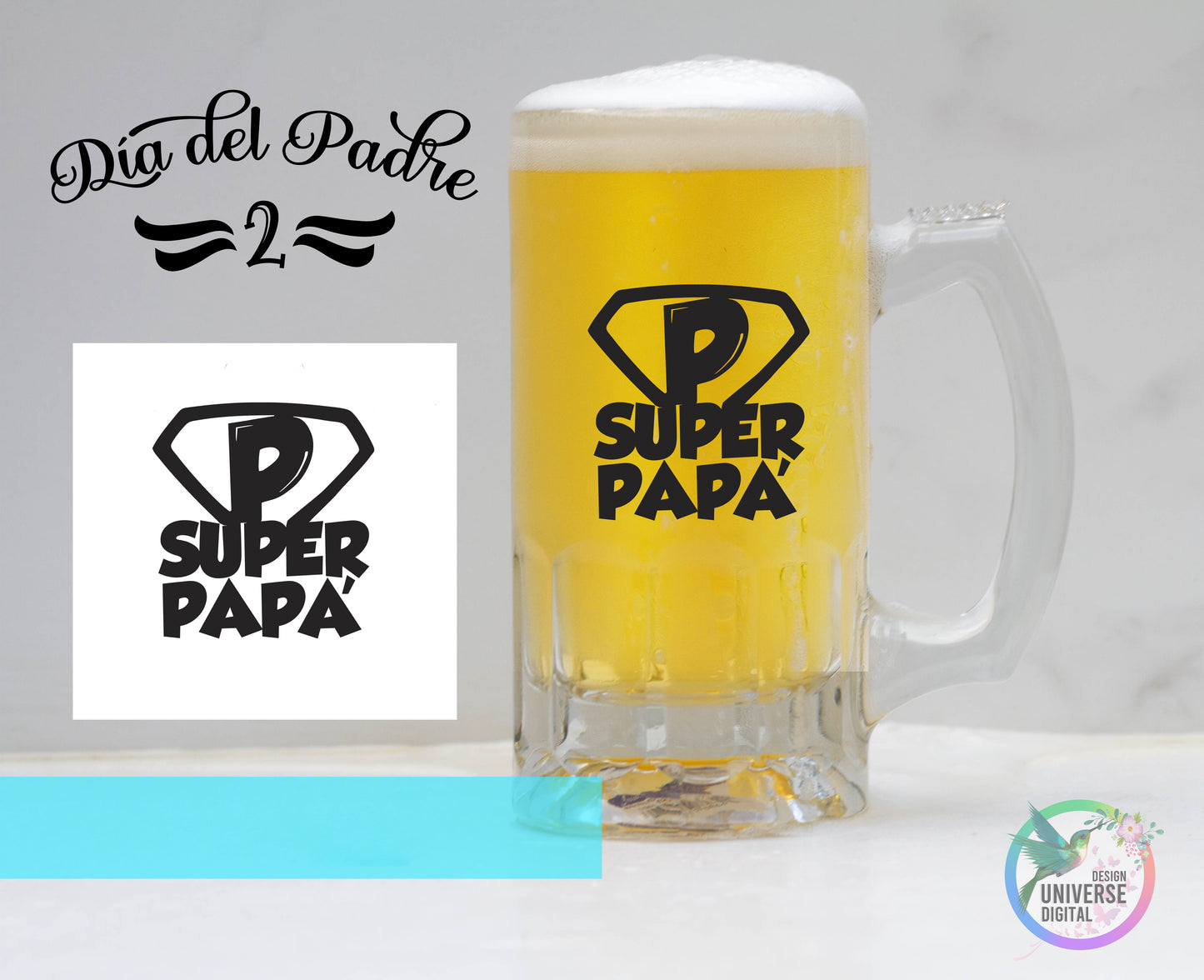 Jarra de Cerveza frozen Happy Fathers Day