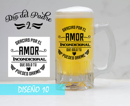 Jarra de Cerveza frozen Happy Fathers Day