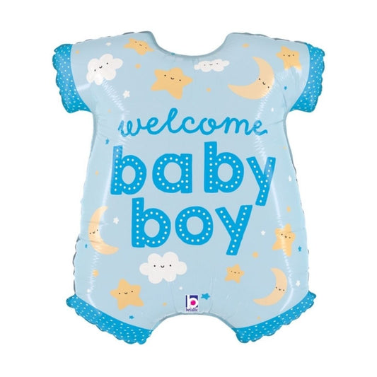 31" Foil Shape Baby Boy Onesie