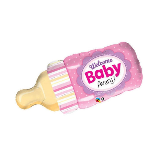 39" Welcome Baby Bottle Pink