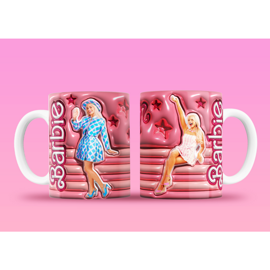 TAZA BARBIE 3D 07
