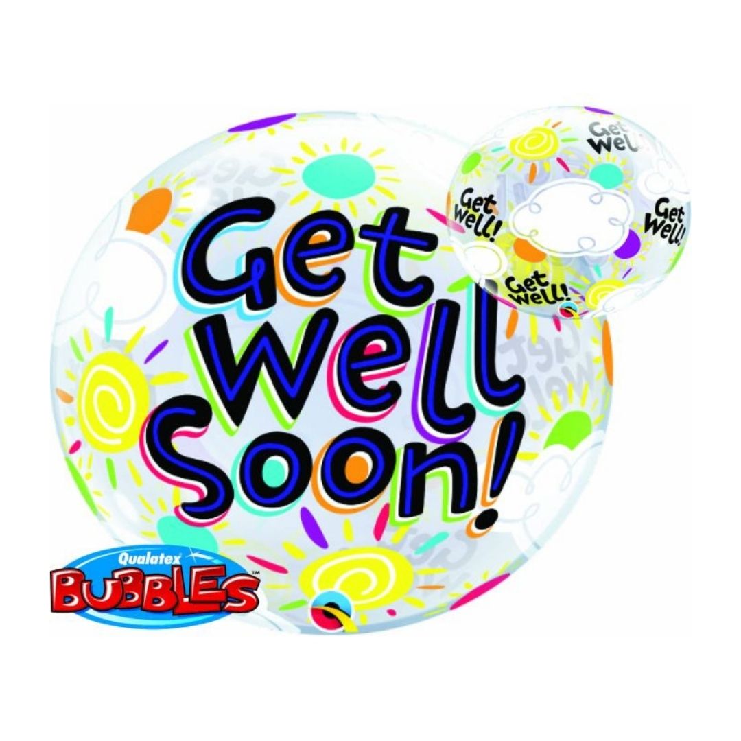 SUNNY DAYS GET WELL BUBBLE (22 pulg.)