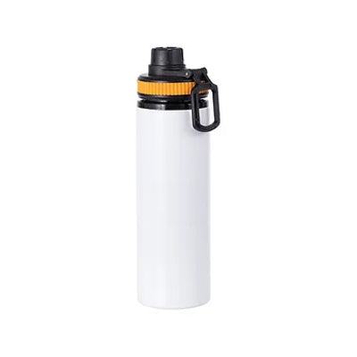 BOTELLA DEPORTIVA CON ARO DE COLOR NARANJA